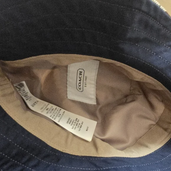 Coach Signature Jacquard Bucket Hat, Brown, Sz. XS/S. - Picture 2 of 4